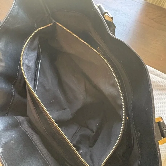 Authentic Burberry Check Leather Bridle Lynher Tote Bag Purse - Picture 4 of 9